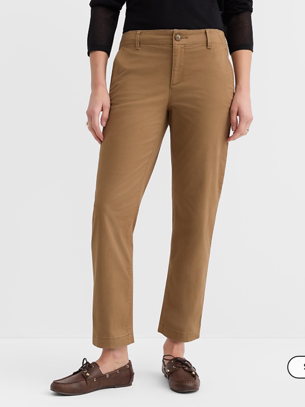 LOFT Cropped Straight-Leg Monroe Slim Pants